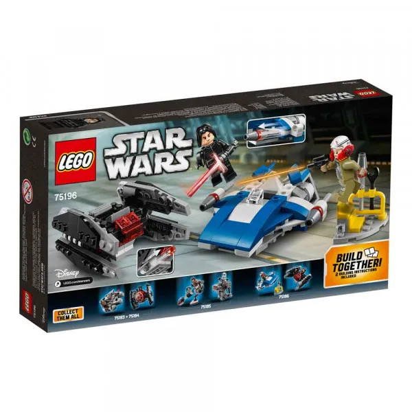 LEGO STAR WARS A-WING VS TIE SILENCER MICROFIGHTERS 