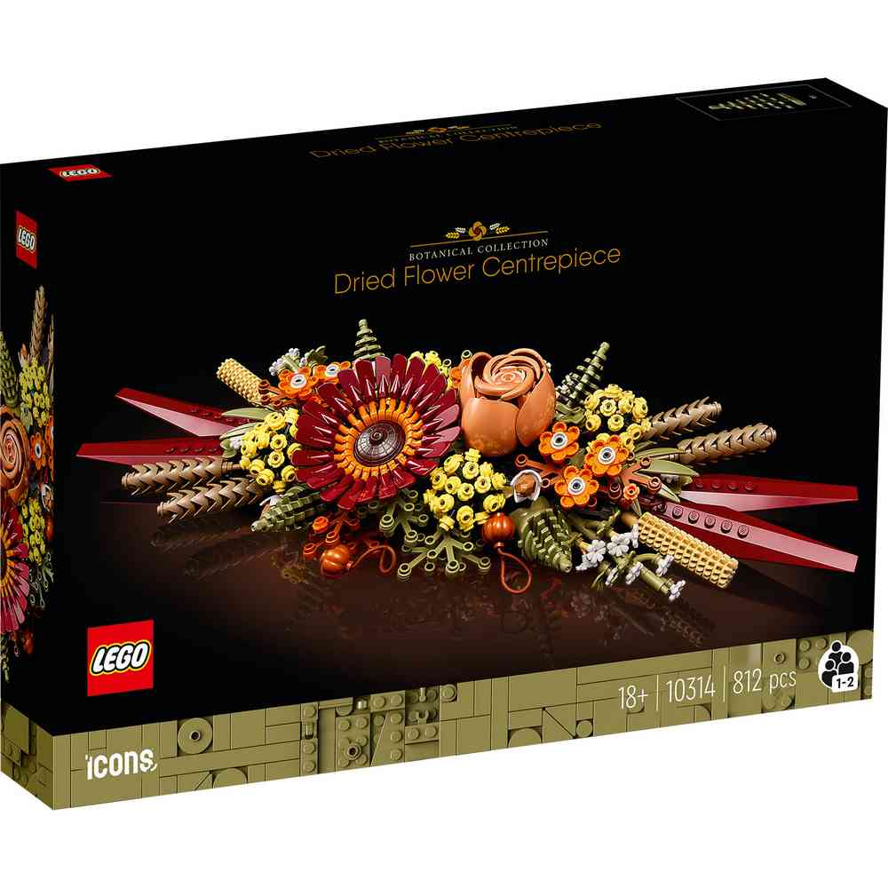 LEGO ICONS DRIED FLOWER CENTERPIECE 