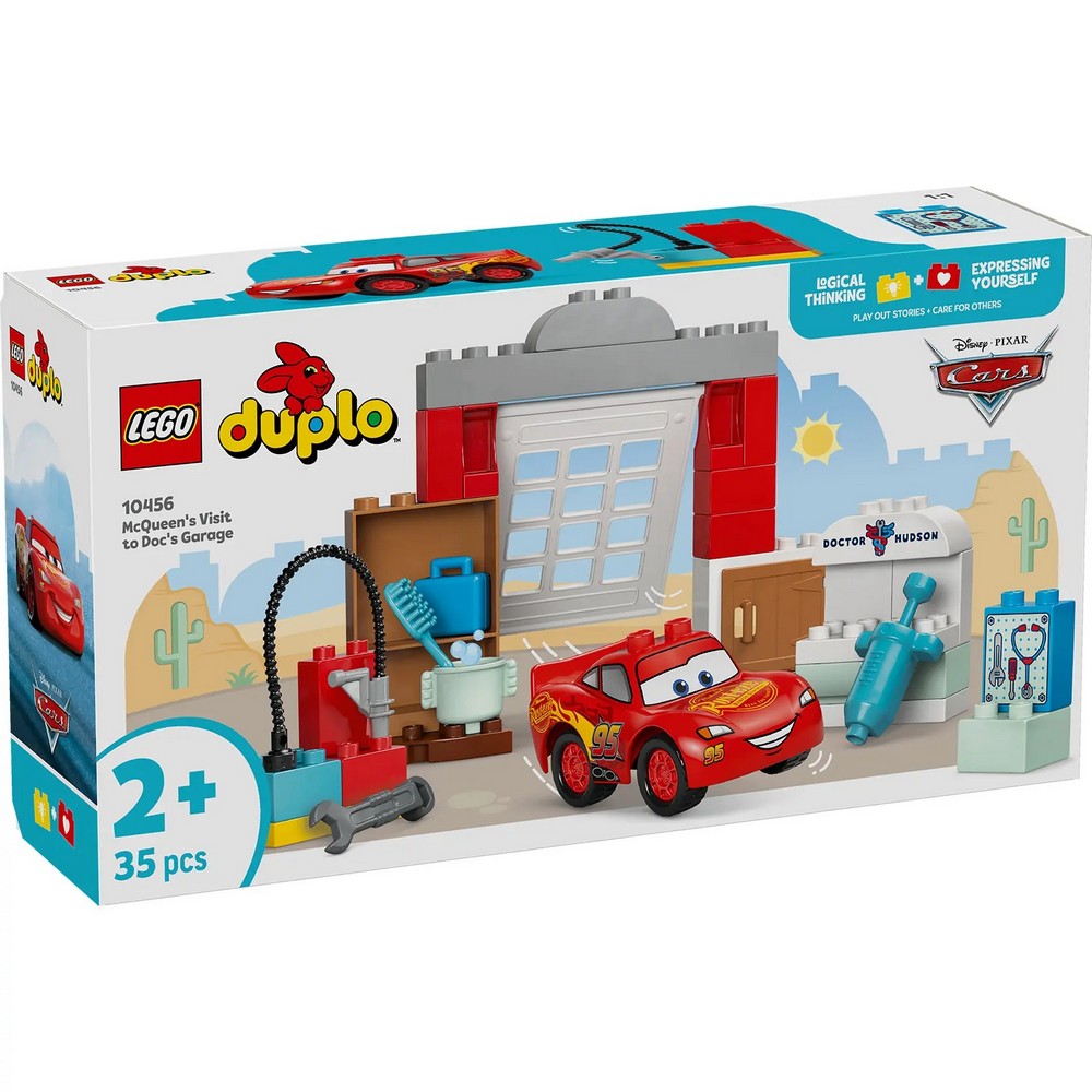 LEGO DUPLO DISNEY TM MCQUEENS VISIT TO DOCS GARAGE 