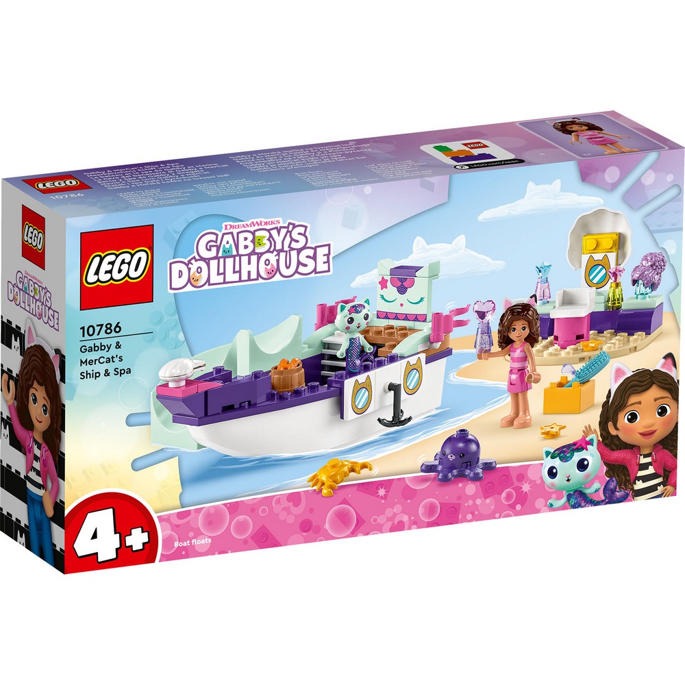 LEGO GABBYS DOLLHOUSE GABBY & MERCATS SHIP & SPA 