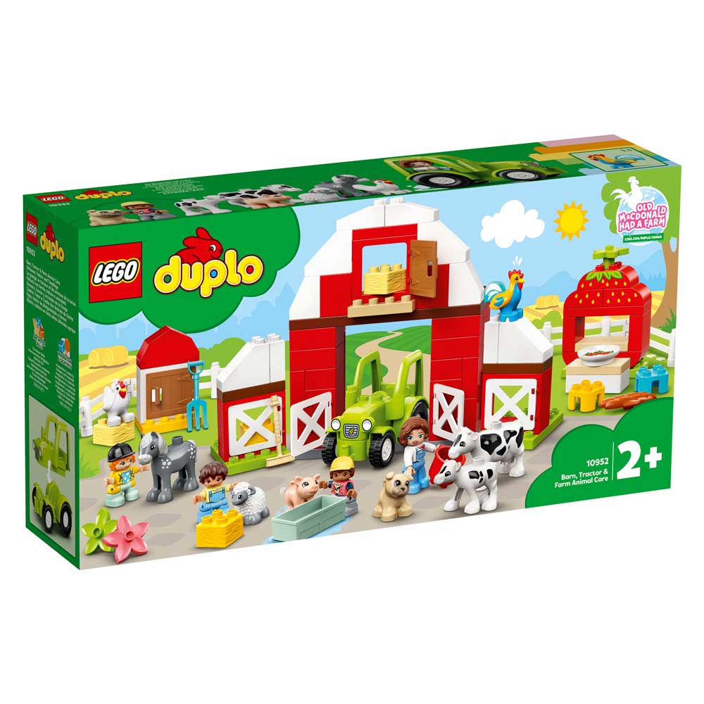 LEGO DUPLO TOWN BARN, TRACTOR & FARM ANIMAL CARE 