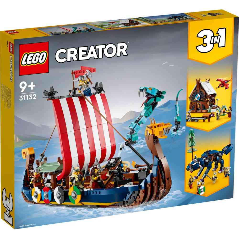 LEGO CREATOR VIKING SHIP AND THE MIDGARD SERPENT 