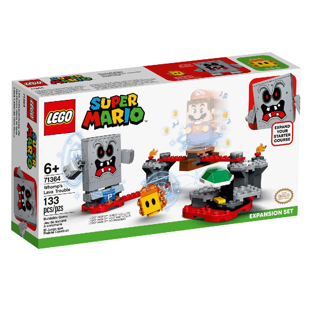 LEGO SUPER MARIO WHOMP S LAVA TROUBLE EXPANSION SET 