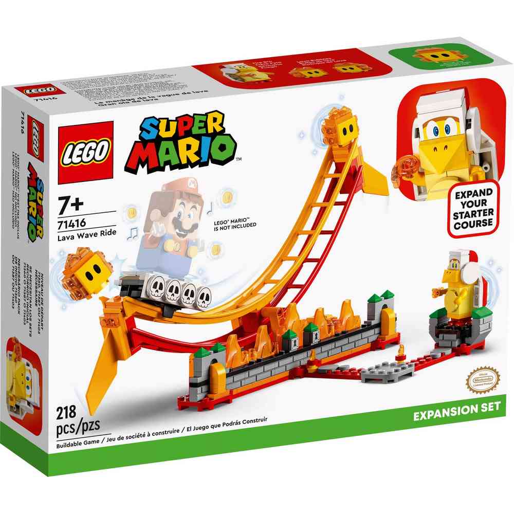 LEGO SUPER MARIO LAVA WAVE RIDE EXPANSION SET 