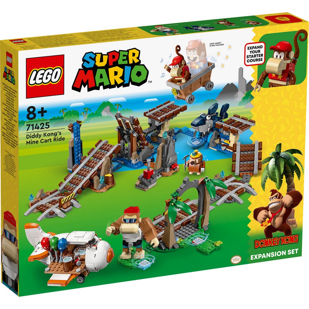 LEGO SUPER MARIO DIDDY KONGS MINE CART RIDE EXPANSION SET 