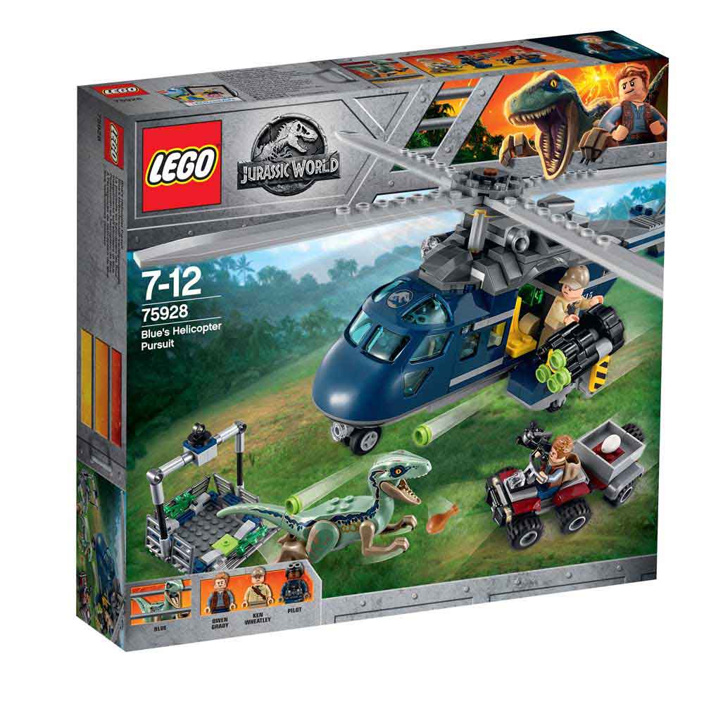 LEGO JURASSIC WORLD BLUE'S HELICOPTER PURSUIT 