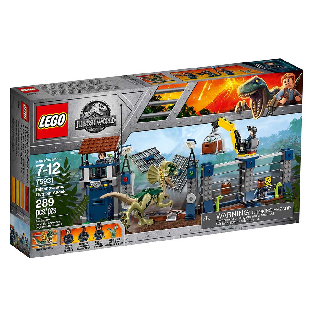 LEGO JURASSIC WORLD DILOPHOSAURUS OUTPOST ATTACK 