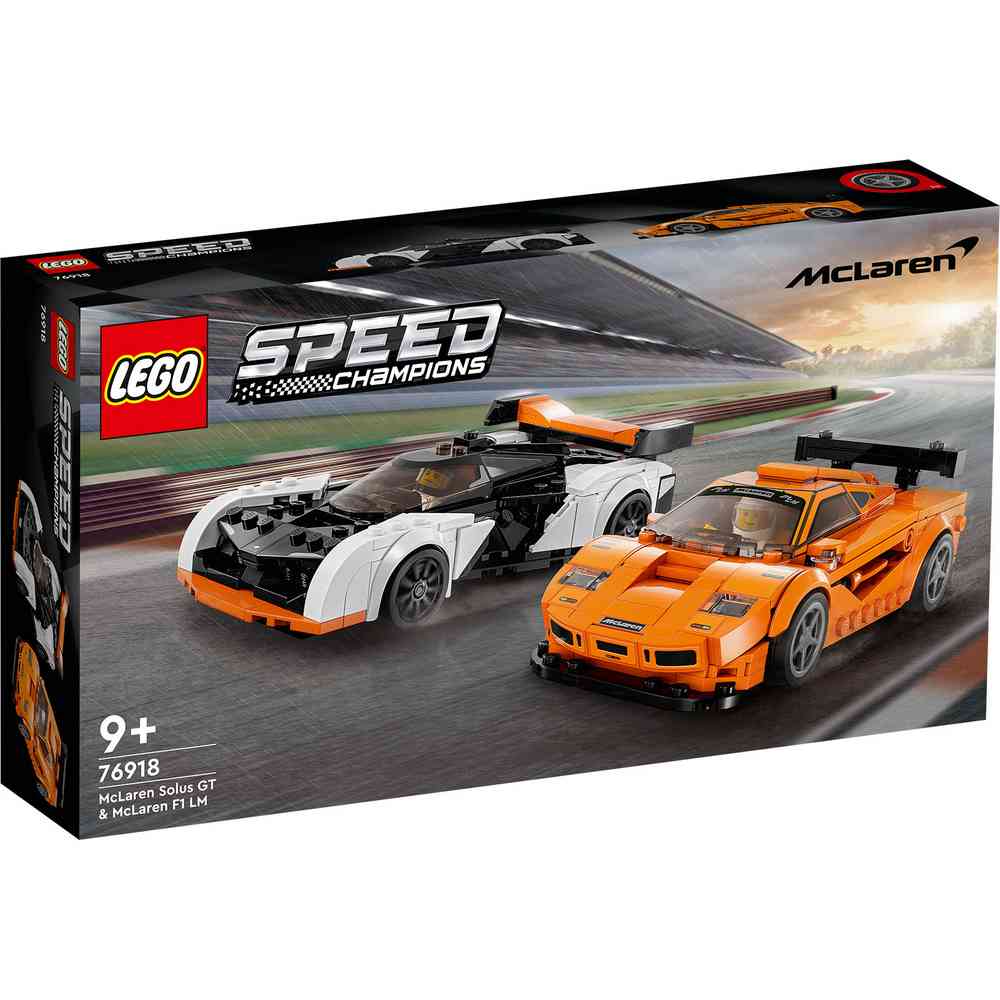 LEGO SPEED CHAMPIONS MCLAREN SOLUS GT AND MCLAREN F1 LM 