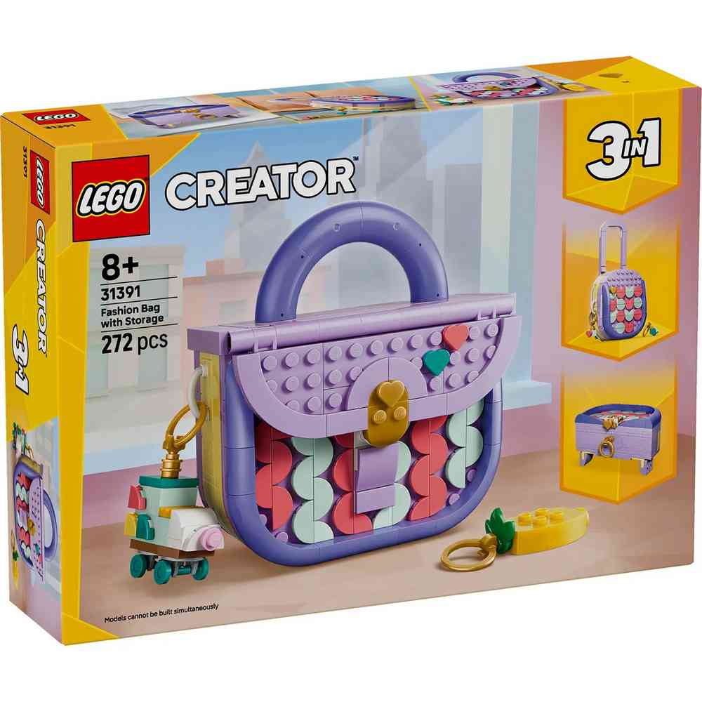 LEGO CREATOR ART FASHION BAG WITH STORAGE 
