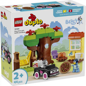LEGO DUPLO BLUEY PIZZA GIRLS WITH MUFFIN AND 