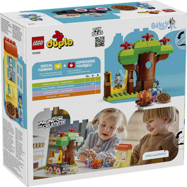 LEGO DUPLO BLUEY PIZZA GIRLS WITH MUFFIN AND 