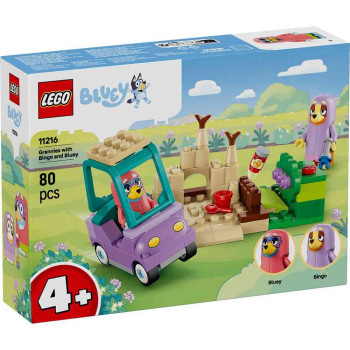 LEGO BLUEY GRANNIES WITH BINGO AND BLUEY 