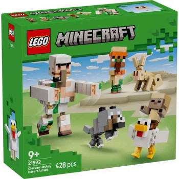 LEGO MINECRAFT CHICKEN JOCKEY DESERT ATTACK 