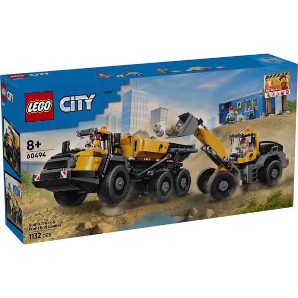 LEGO CITY DUMP TRUCK˙ AND˙ FRONT END LOADER 