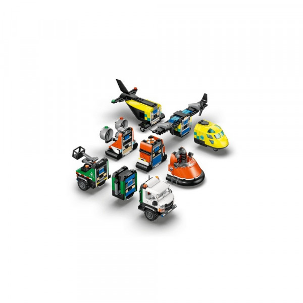 LEGO CITY AIRPLANE, SERVICE TRUCK  AND  HANGAR 