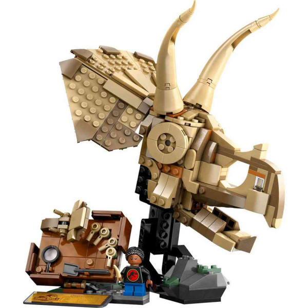 LEGO JURASSIC WORLD DINOSAUR FOSSILS  TRICERATOPS SKULL 
