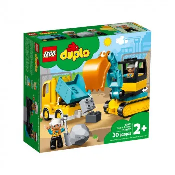 LEGO DUPLO TRUCK   TRACKED EXCAVATOR 