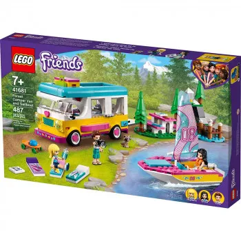 LEGO FRIENDS FOREST CAMPER VAN AND SAILBOAT 