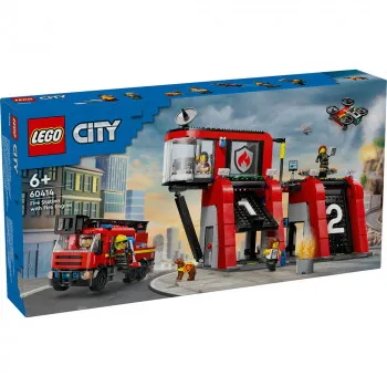LEGO CITY FIRE FIRE STATION WITH FIRE TRUCK 