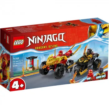 LEGO NINJAGO KAI AND RASS CAR AND BIKE BATTLE 