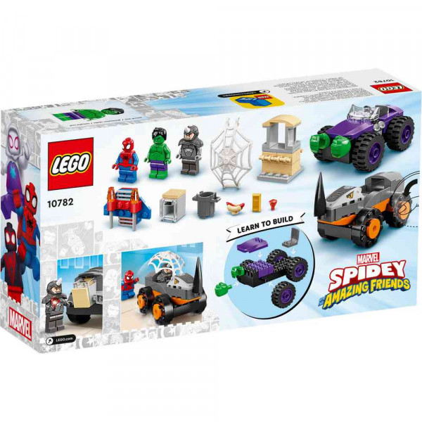 LEGO SPIDEY HULK VS. RHINO TRUCK SHOWDOWN 