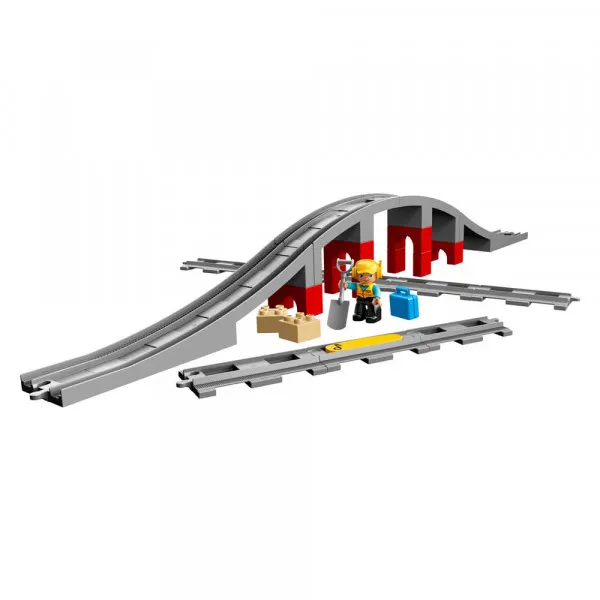 LEGO DUPLO TRAIN BRIDGE AND TRACKS 