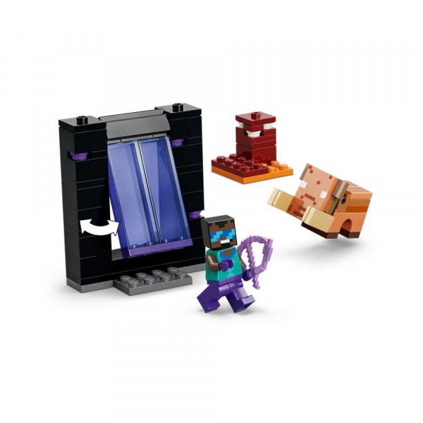 LEGO MINECRAFT NETHER  AND  END PORTAL JOURNEY 