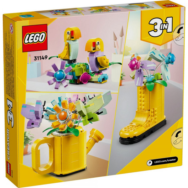 LEGO CREATOR FLOWERS IN WATERING CAN 