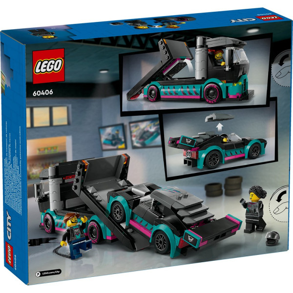 LEGO CITY GREAT VEHICLES RACE CAR AND CAR CARRIER TRUCK 