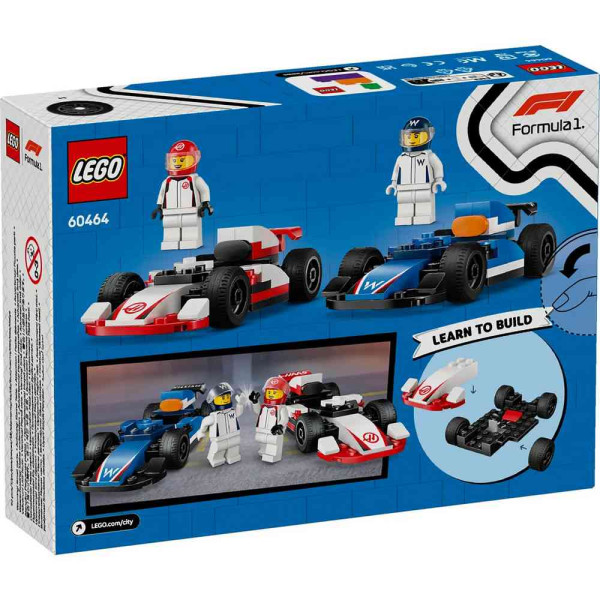 LEGO CITY F1 WILLIAMS RACING  AND  HAAS F1 RACE CARS 