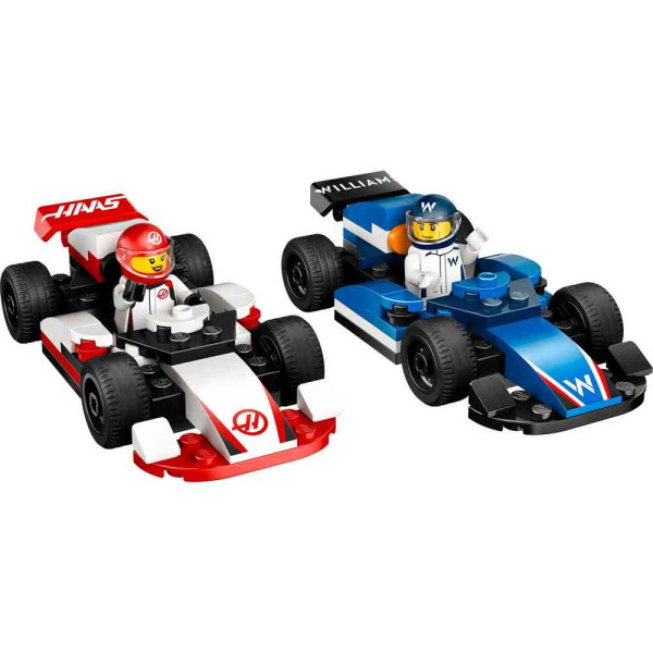 LEGO CITY F1 WILLIAMS RACING  AND  HAAS F1 RACE CARS 
