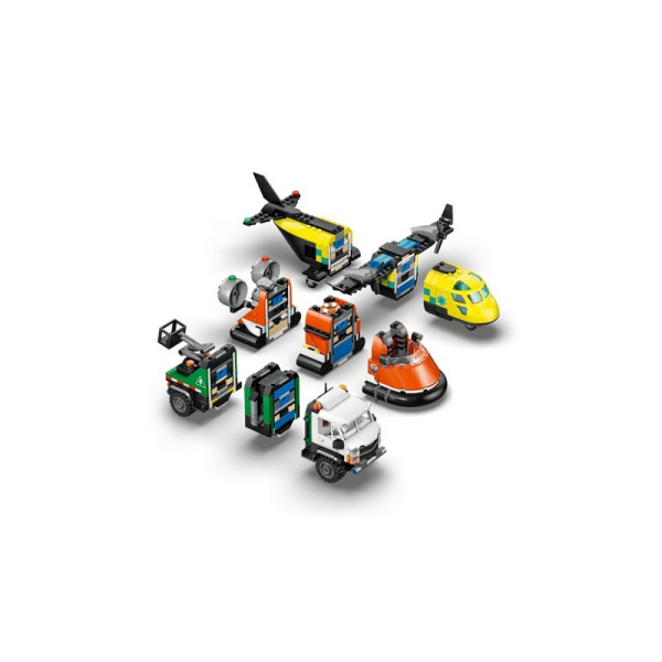 LEGO CITY AIRPLANE, SERVICE TRUCK  AND  HANGAR 