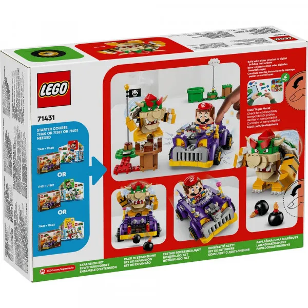 LEGO SUPER MARIO BOWSERS MUSCLE CAR EXPANSION SET 