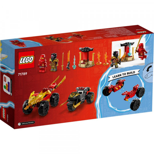 LEGO NINJAGO KAI AND RASS CAR AND BIKE BATTLE 