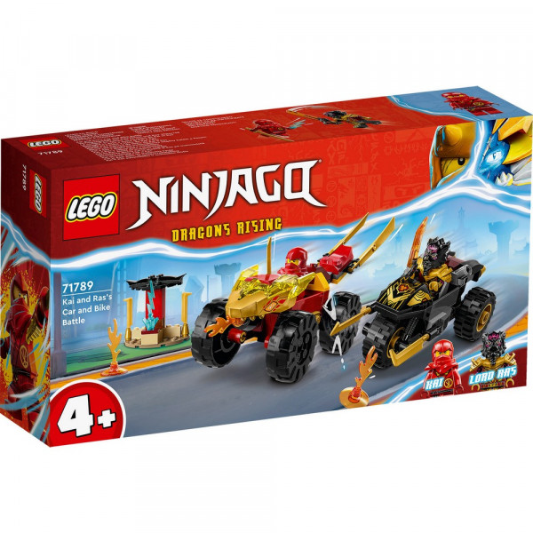 LEGO NINJAGO KAI AND RASS CAR AND BIKE BATTLE 