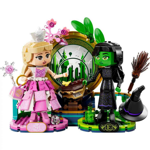 LEGO WICKED ELPHABA  AND  GLINDA FIGURES 