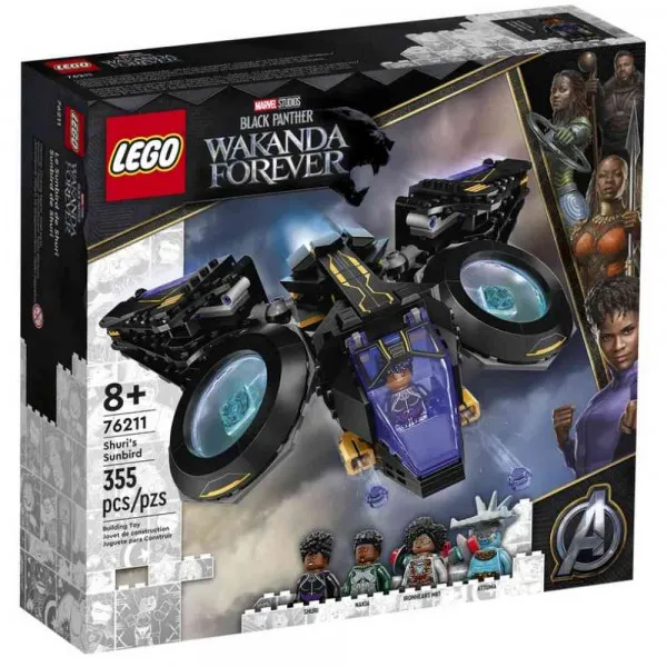 LEGO BLACK PANTER SHURIS SUNBIRD 