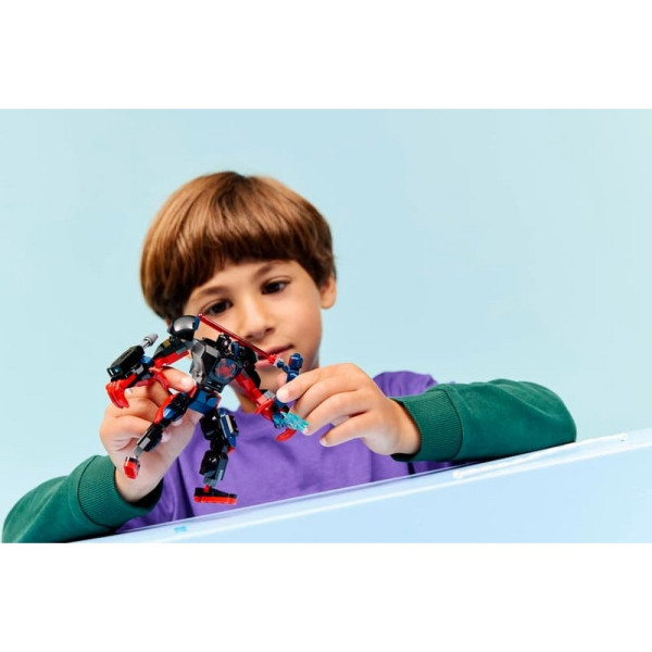 LEGO SUPER HEROES MARVEL MILES MORALES MECH VS SPIDERMAN 