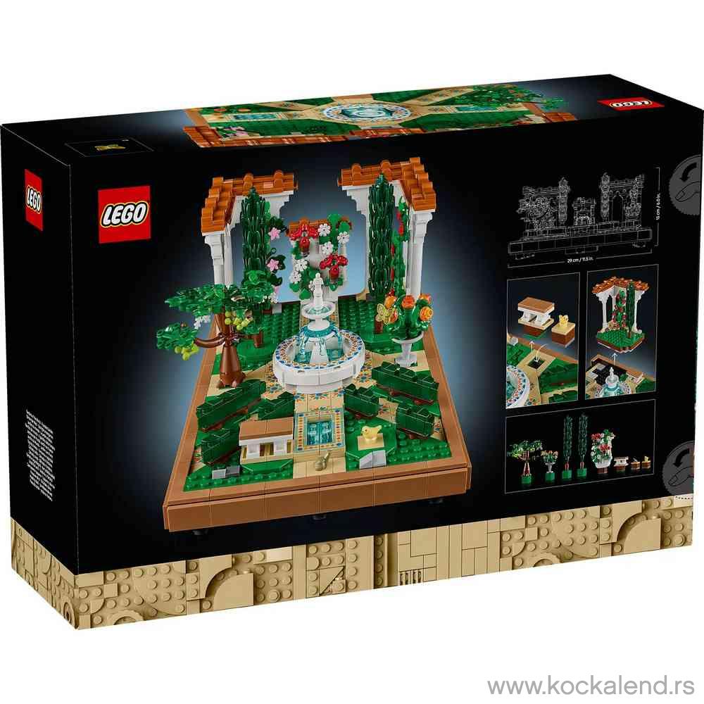 LEGO ICONS FOUNTAIN GARDEN 