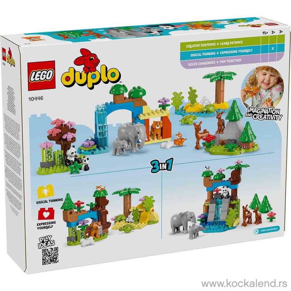 LEGO DUPLO TOWN 3IN1 WILD ANIMAL FAMILIES 
