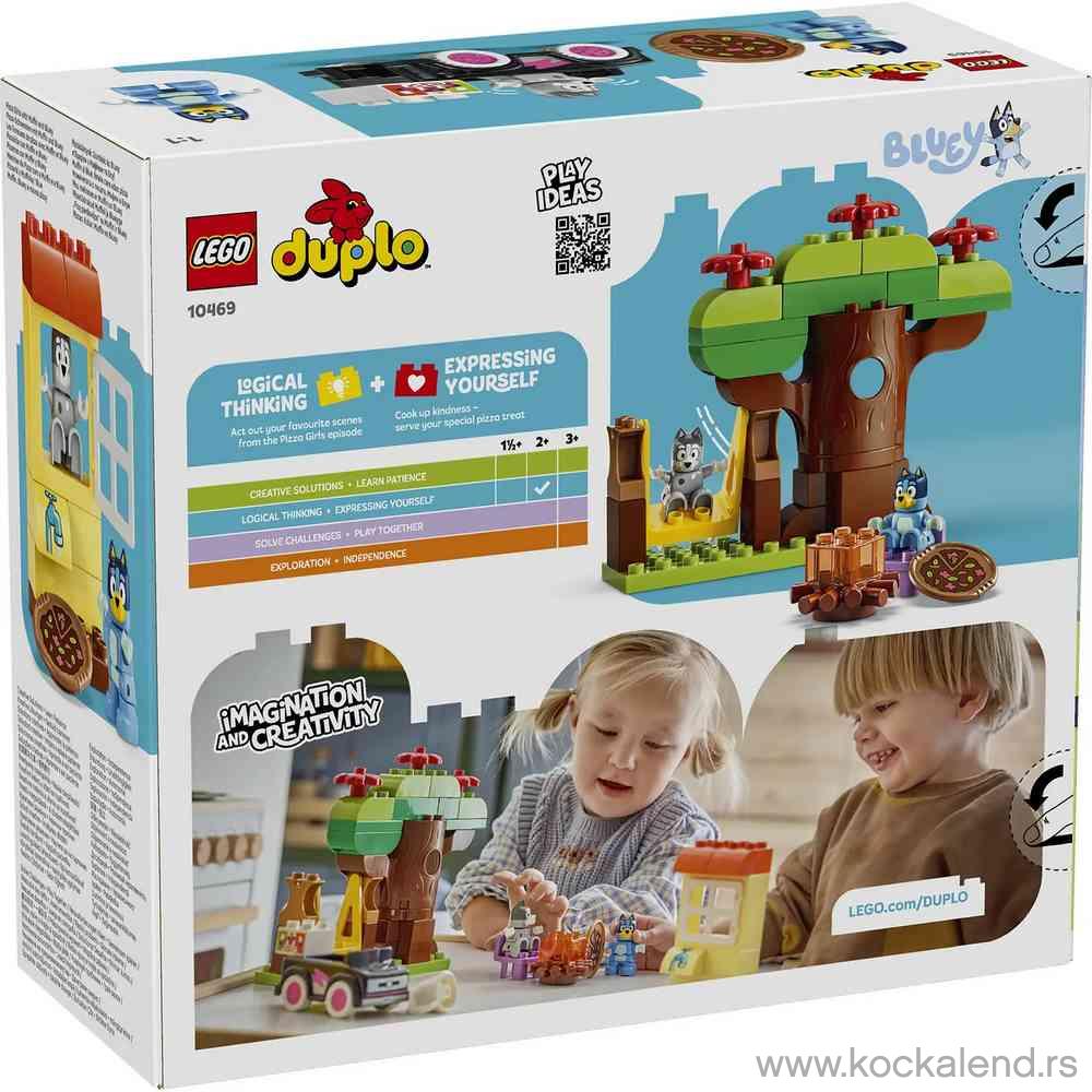 LEGO DUPLO BLUEY PIZZA GIRLS WITH MUFFIN AND 