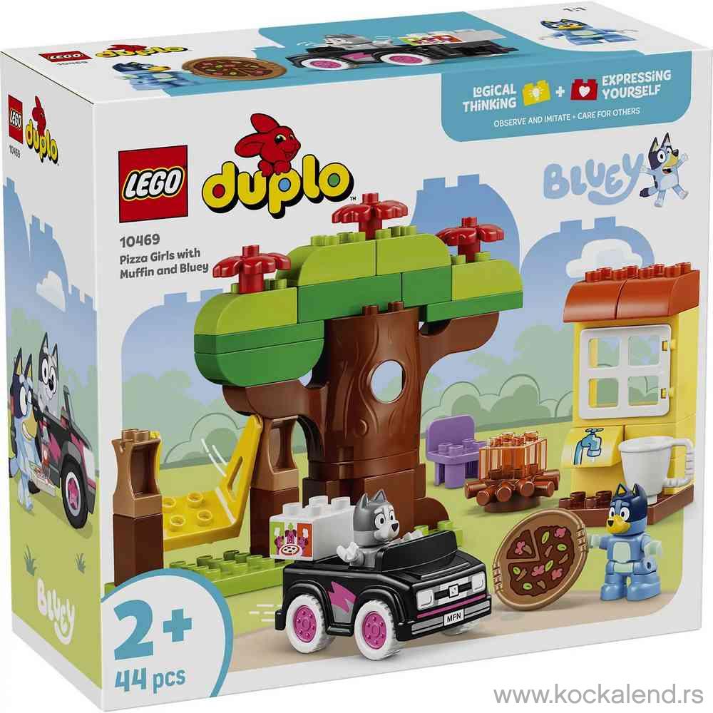 LEGO DUPLO BLUEY PIZZA GIRLS WITH MUFFIN AND 
