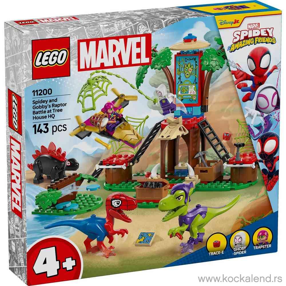 LEGO SPIDEY SPIDEY AND GOBBYS RAPTOR BATTLE AT TREE 