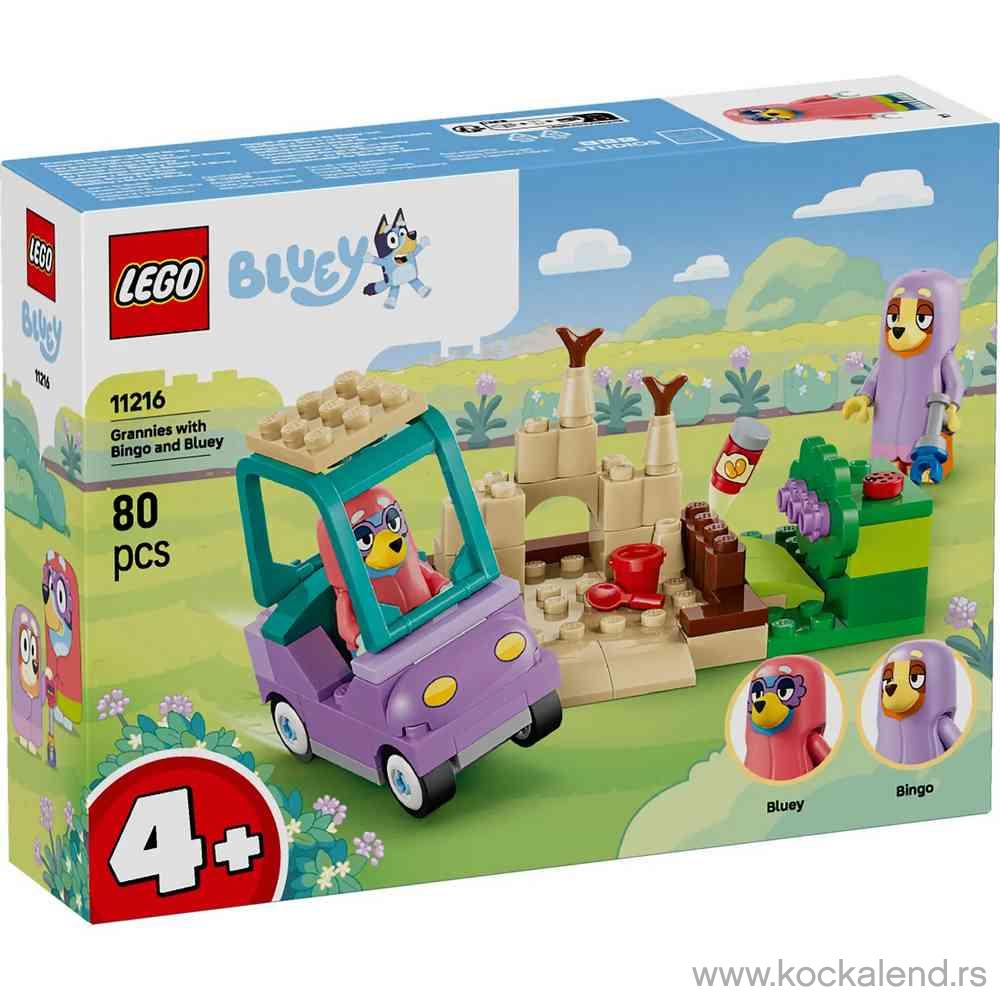 LEGO BLUEY GRANNIES WITH BINGO AND BLUEY 