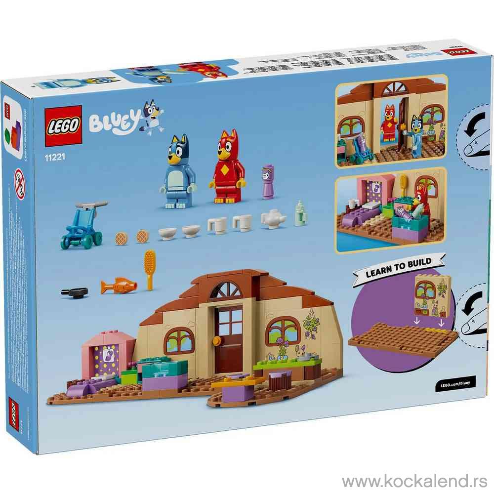 LEGO BLUEY SCHOOL WITH RUSTY AND BLUEY 