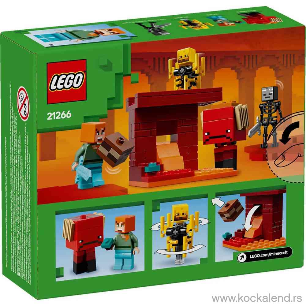 LEGO MINECRAFT THE NETHER LAVA BATTLE 
