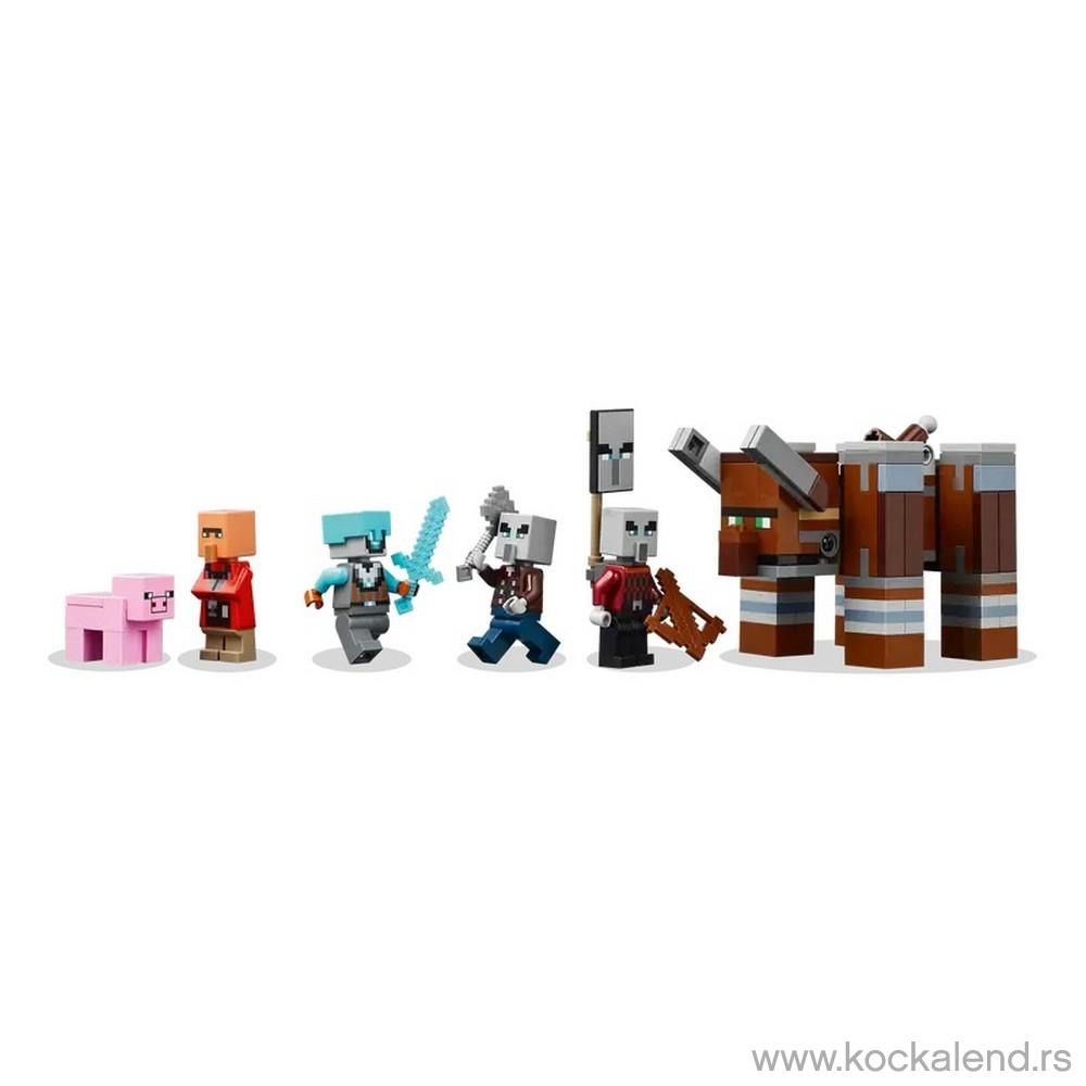 LEGO MINECRAFT THE PILLAGER OUTPOST AND RAVAGER 