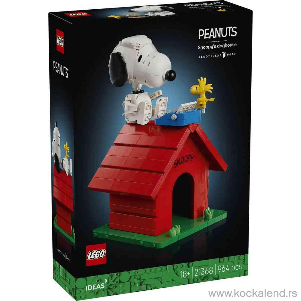 LEGO IDEAS PEANUTS SNOOPYS DOGHOUSE 