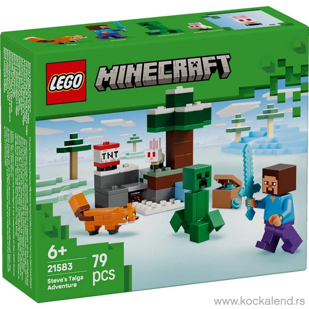 LEGO MINECRAFT STEVES TAIGA ADVENTURE 