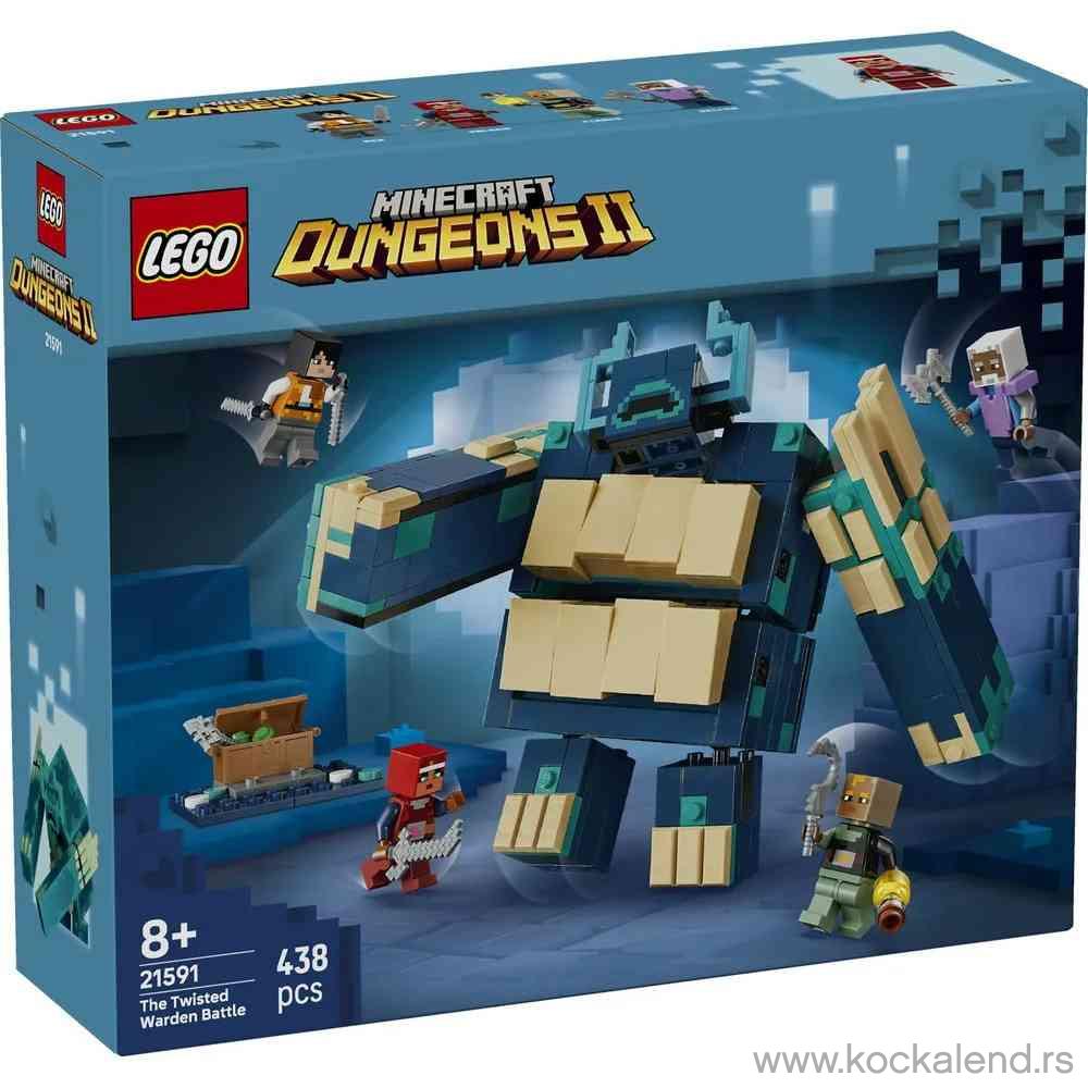 LEGO MINECRAFT THE TWISTED WARDEN BATTLE 